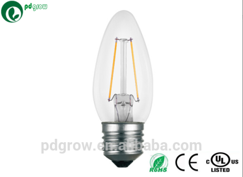 Hot sale c35 luminaire 2/4w led filament lamp e14 c35 led filament lamp bulb