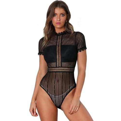 Half-mouwen hoge hals licht lichaam vormgeven vrouwen lingerie