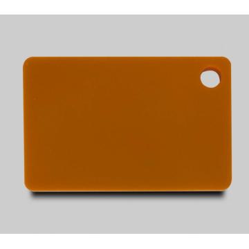 Feuille de plexiglas acrylique jaune citrouille 3 mm d&#39;épaisseur 1220 * 2440 mm
