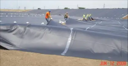 Artificial lakes geomembrane.