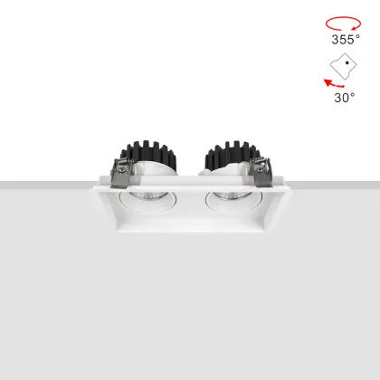 Adjustable LED Recessed Downlight - Spotlights 10W 15W 25W Double Head