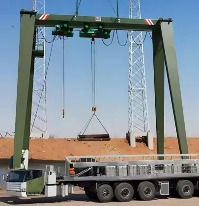 MH Model Electric Hoist Single Girder Gantry Crane