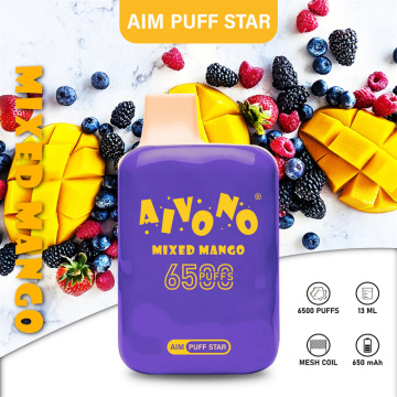 AIVONO AIM-PUFF STAR Disposable Vape 6500 Puffs Wholesale