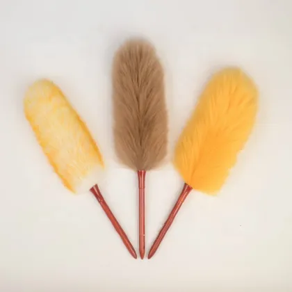 Handy Duster Cleaning Dusters Lambs Wool Duster with Wooden Handle