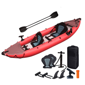 Customizable 2-Person Inflatable Fishing Kayak with Excellent Stability and Rod Holders