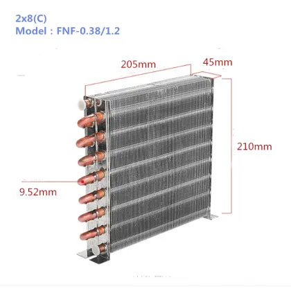 Small Air Cooled Refrigerator Freezer Evaporator Coil