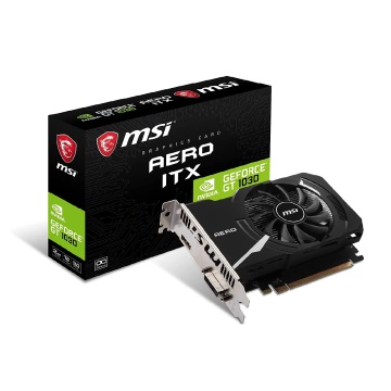 MSI GT 1030 AERO ITX 2G D4 OCV1 - GeForce GT 1030 2GB GDDR4 Graphics Card