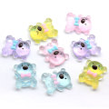 Glitter Artificial Resin Bear Charms Cartoon Bear Beads for DIY Hair Accessories Handmade Phone Case Ornament