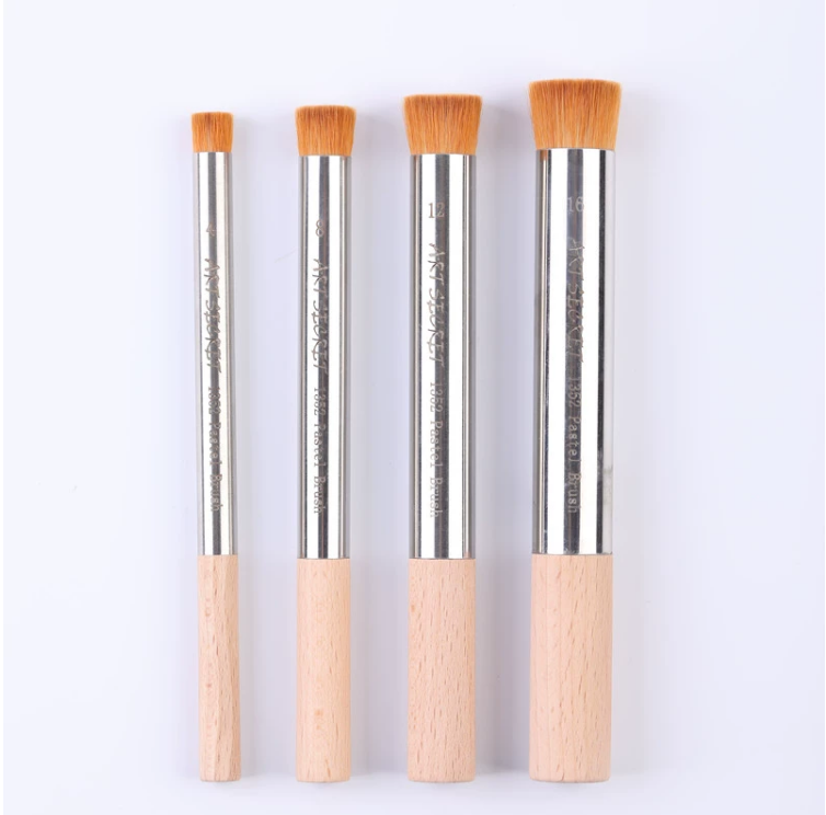 4pcs sintetička ravna četkica za slikanje