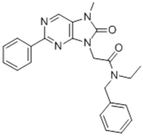 9H-Purine-9-acetamide,N-ethyl-7,8-dihydro-7-methyl-8-oxo-2-phenyl-N-(phenylmethyl)- CAS 226954-04-7