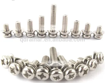 stainless M2-M8 pan head machine combination machine screw set