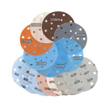 6 Inch 15-Hole High Performance Hook and Loop Car Sanding Disc for Wet/Dry Polishing
