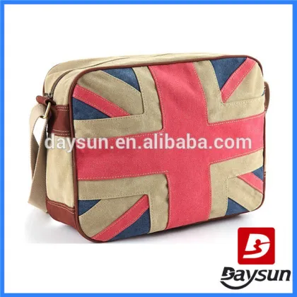 Union jack bag canvas messenger bag shoulder bag for teens