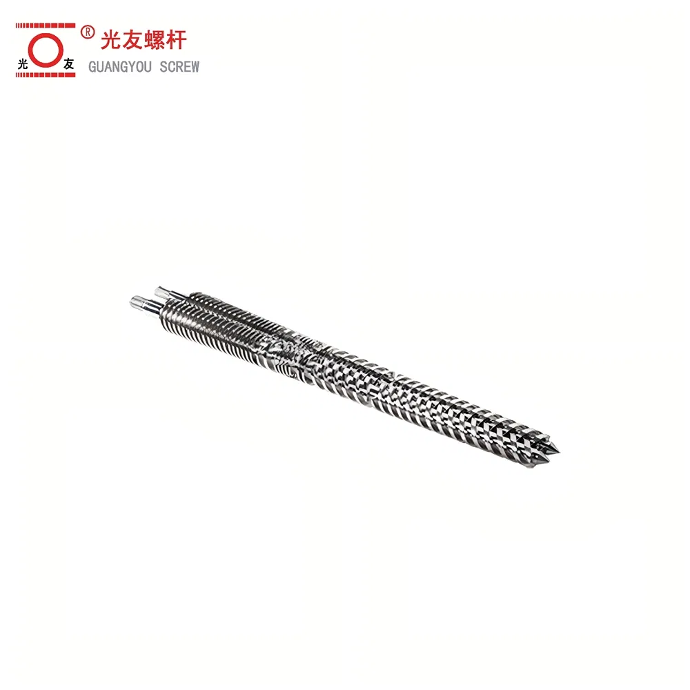 পাইপ আবরণ জন্য উচ্চ নির্ভুলতা শঙ্কুযুক্ত টুইন স্ক্রু