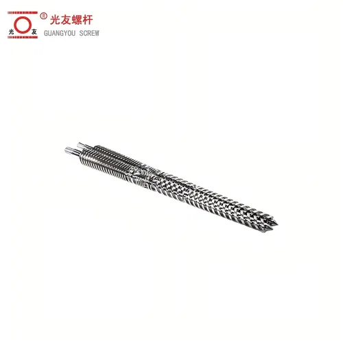 পাইপ আবরণ জন্য উচ্চ নির্ভুলতা শঙ্কুযুক্ত টুইন স্ক্রু