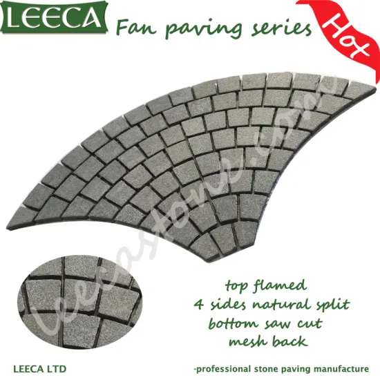 Drvieway stone fan cobblestone paver mats mesh