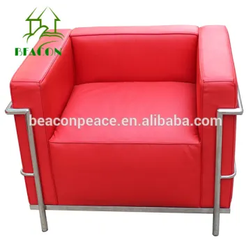 Italian style Red Leather LC3 Sofa Chair