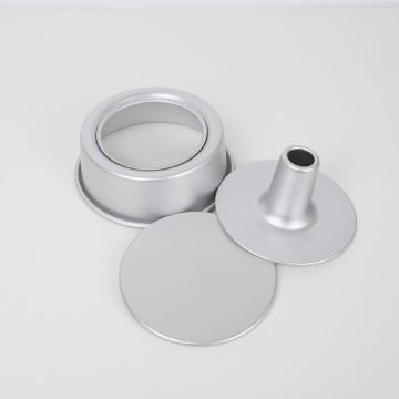 4-10 cali anodowana aluminiowa szyfonowa miski do ciasta z zdejmowanym dnem