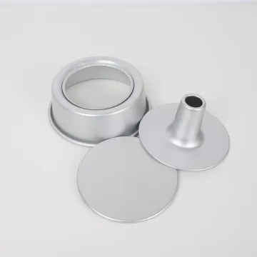 4-10 Inches Anodized Aluminum Chiffon Cake Pan Mold with Removable Bottom