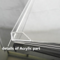 Prototypage de pièces en acrylique transparent par découpe laser CNC