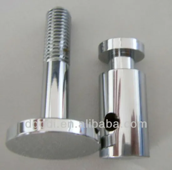 high chrome plated standoff glass holder