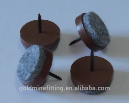 Furniture Hardware fitting wood chair leg plastic glide nail