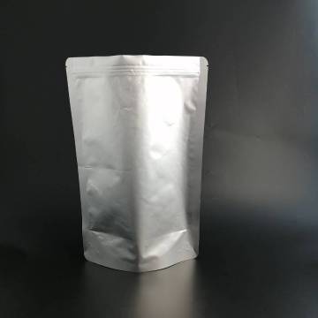 Bolsa de embalaje de material de papel de aluminio con cremallera