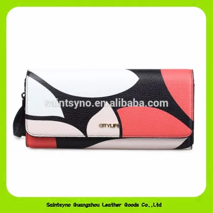 16946 Cowhide leather envelope wallet leather ladies wallet