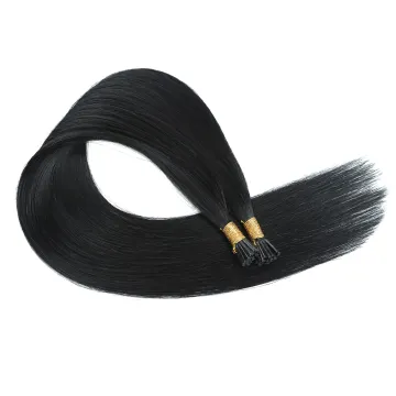 wholesale No any split ends sillky pre bonded human hair Stick I tip Hair Extension Straight Keratin I Tip Human Hair extensions