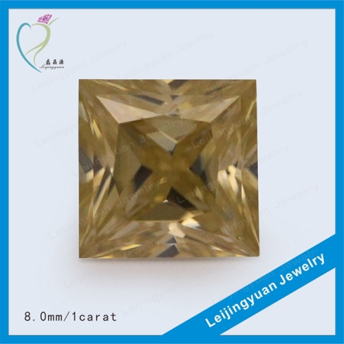 Factory price high quality square shape moissanite jewelry beads genstone