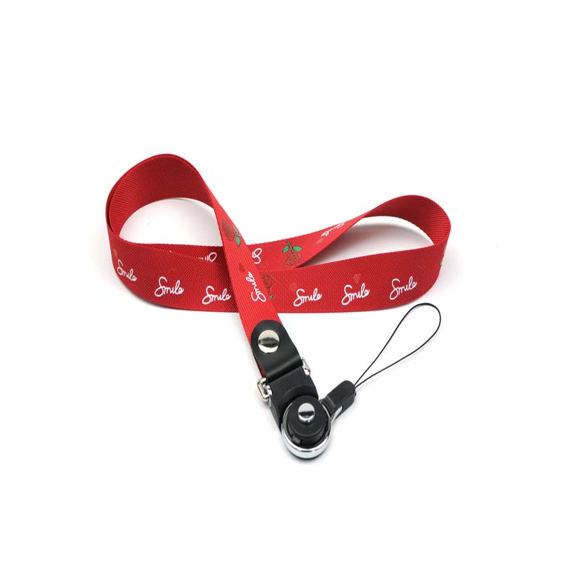 Red Lanyard With Id Holder