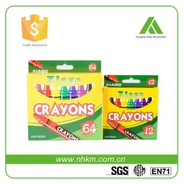 12 color nontoxic factory wax crayons