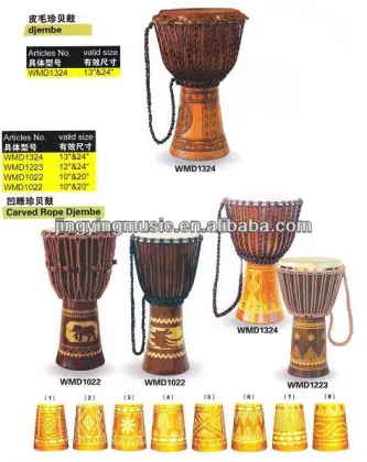 2016 hot sale african djembe drum