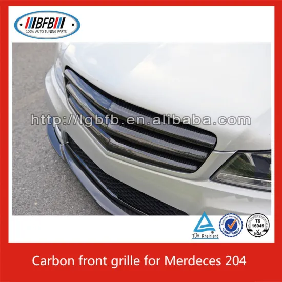 Carbon GENUINE Set of Front Left and Right Grile Assembly Fit for 2010-12 Mercedes W204