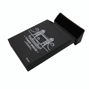 Caja de soporte de cigarrillo de humo de silicona delgado de silicona impresa personalizada - paquete de cigarrillos vacío