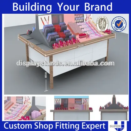 cosmetic shop counter design for perfume shop makeup display counter