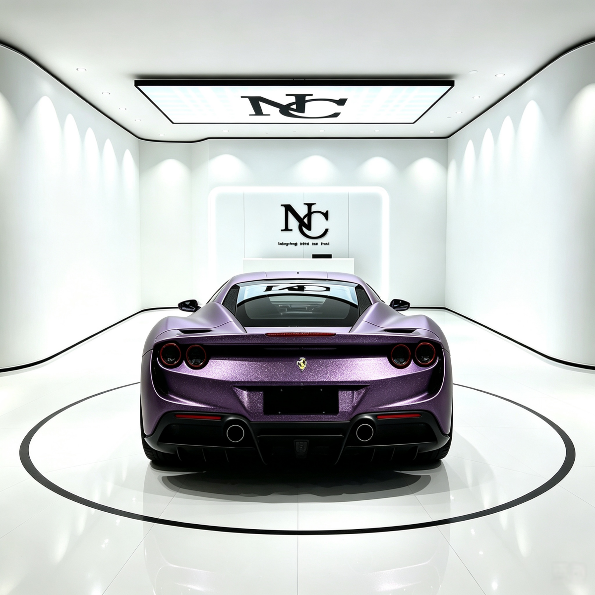 PL315-P Galactic Sparkle Purple Car Wrapping