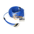 Cable de puente blindado de PVC blindado (OFNR) 6F FC-FC SM