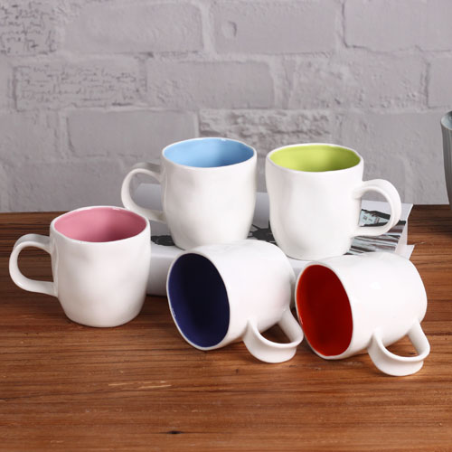 colorful insdie coffee mug