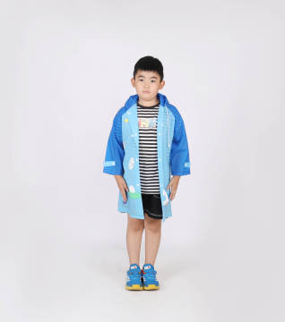 All season child outdoor hiking Waterproof color customized single person EVA raincoat