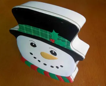 Irregular biscuit tin can