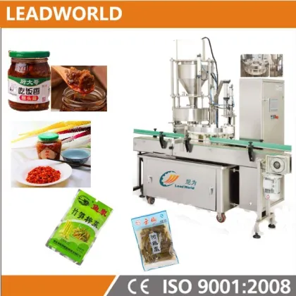 Automatic Kimchi Mushroom Mustard Pickle and Oil Filling Machine