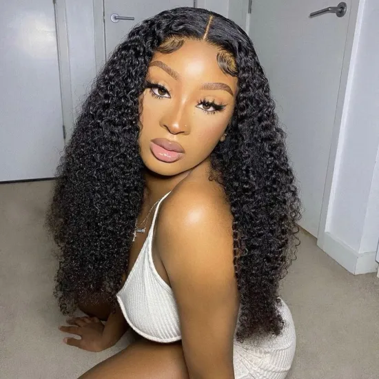 Best quality 13*4 Brazilian  virgin human hair HD lace front wig 100% virgin human hair wigs with water wave