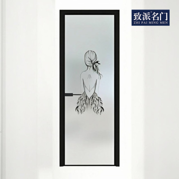 Minimalist female line swing door