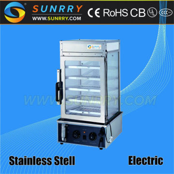 Steamerhot food display cabinets with full visual glass hot display cabinet (SUNRRY SY-WD600)