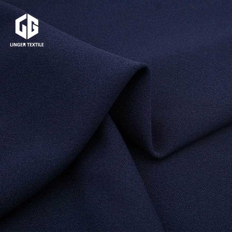 Polyester Elastane Crepe Knit Fabric