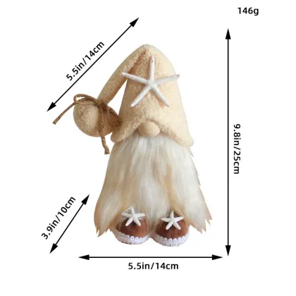Faceless Creative Sea Standing Figure Decoration: Cross-border Festival Starfish Dolls