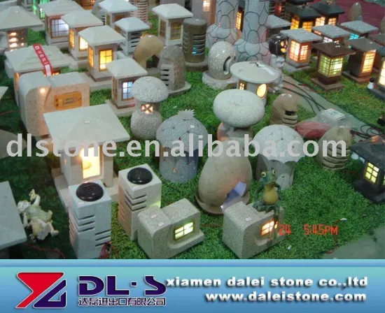 stone carving lantern