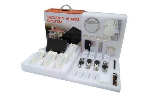 Wireless Burglar Alarm System Kit , Iphone Ios And Android Application Gsm Alarm Systems