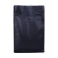 Flat Bottom Coffee Bags with Black Color